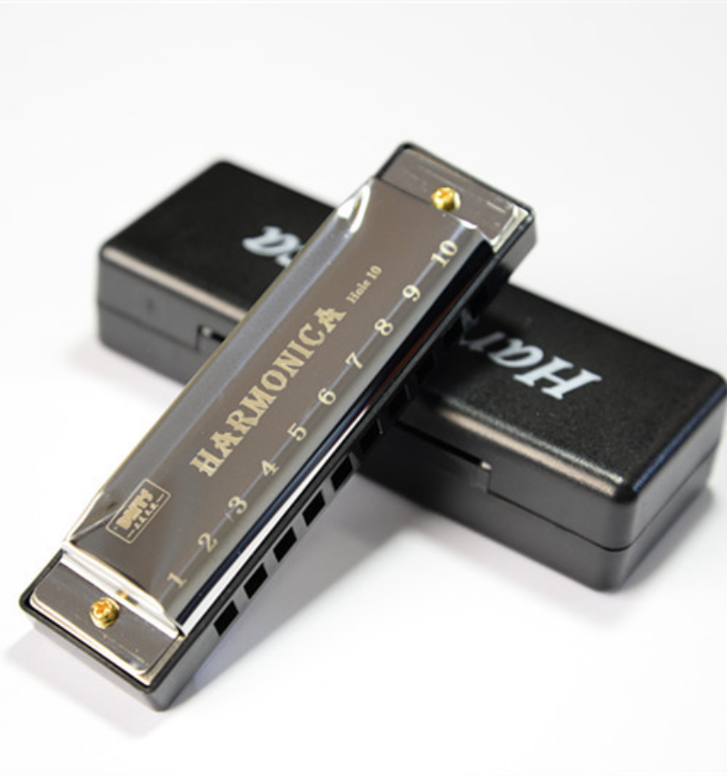 Harmonica 10 Hole - 10-Hole Blues Harmonica Titanium Copper Core
