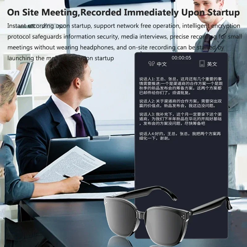 AI Translation Glasses Smart S - огляд і ціна Audio Music Volume