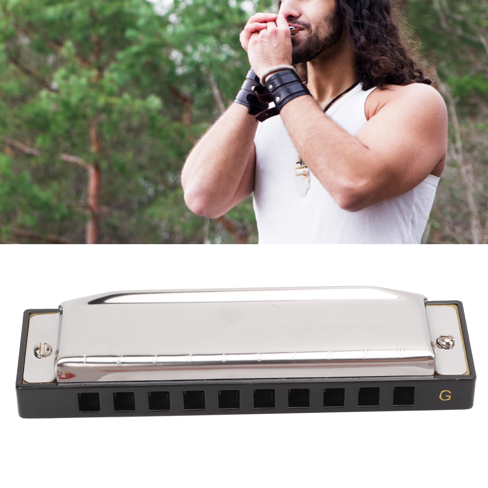 G Key Harmonica 10 Hole 20 Ton - огляд і ціна Harmonica 10 Hole