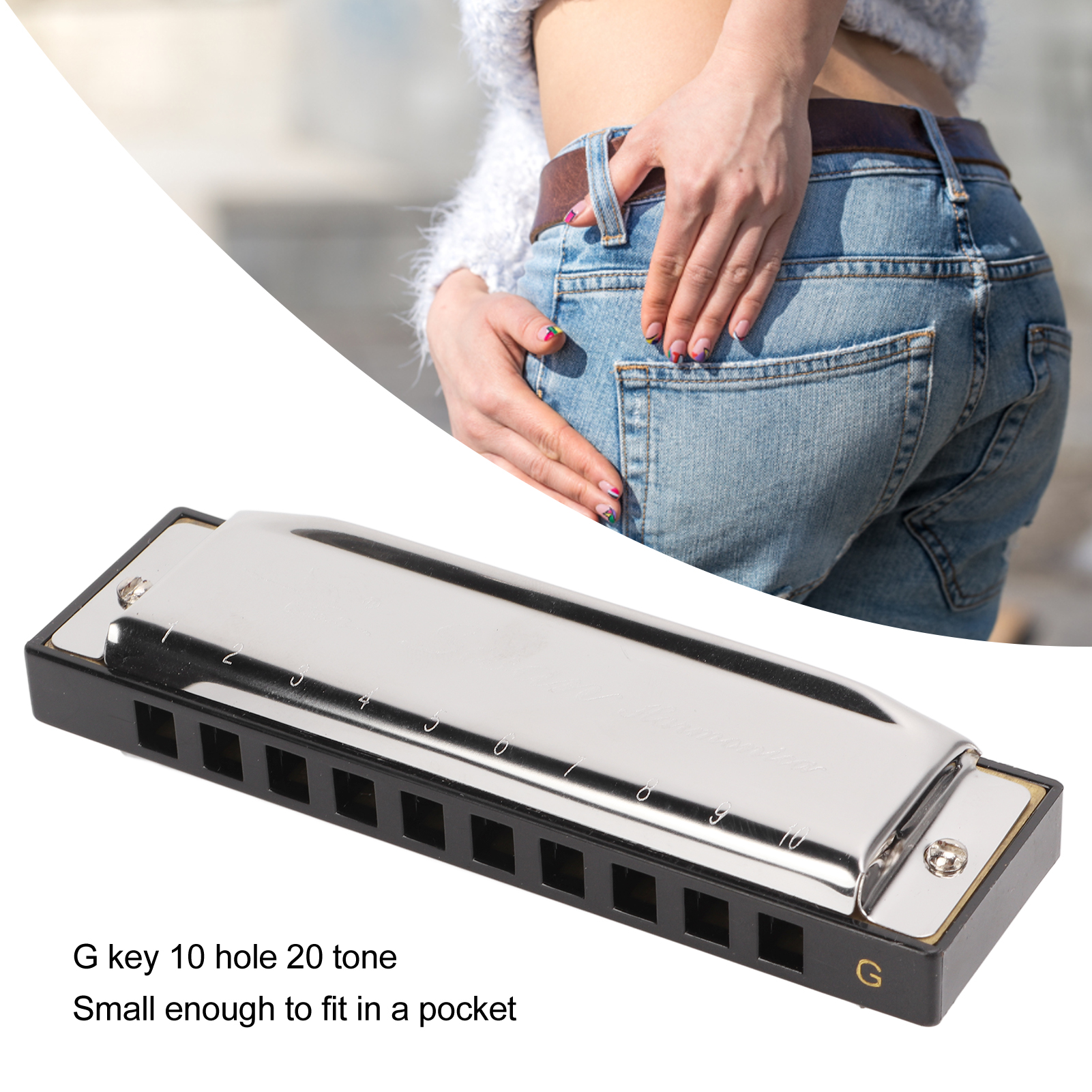 G Key Harmonica 10 Hole 20 Ton - огляд і ціна Harmonica 10 Hole