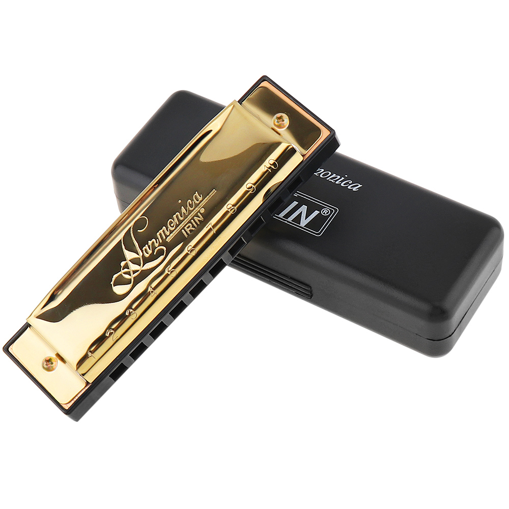 Silver / Gold KeyC 10 Hole 20  - огляд і ціна Harmonica 10 Hole