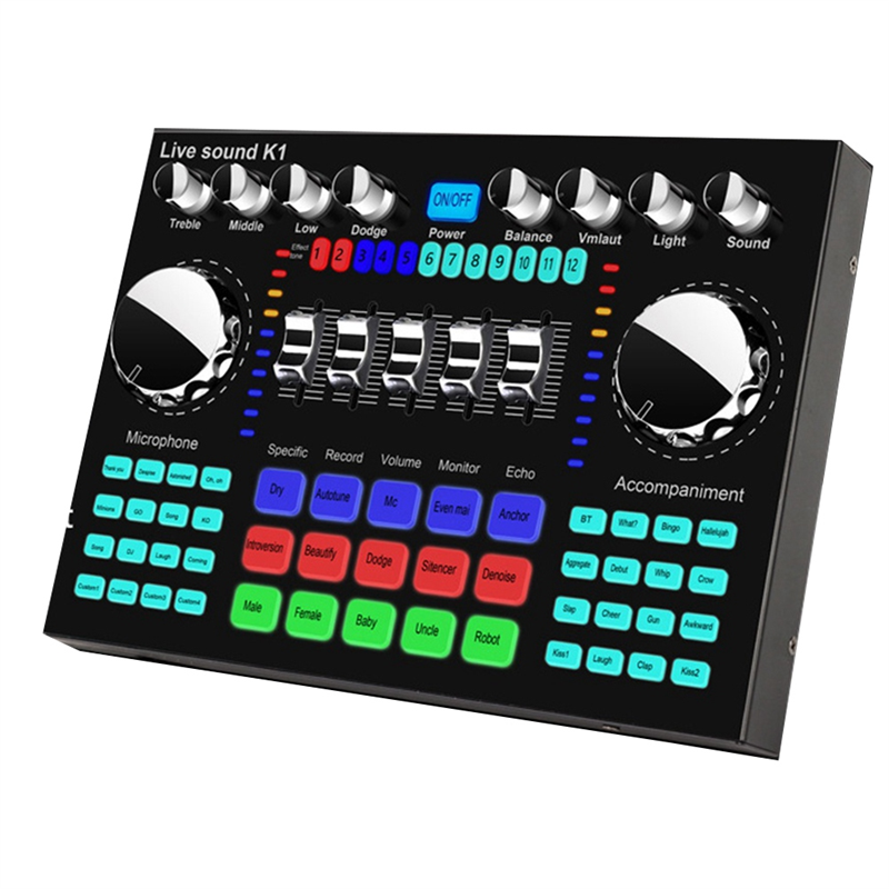 CLCU K1 Live Sound Card Portab - огляд і ціна Audio Music Volume