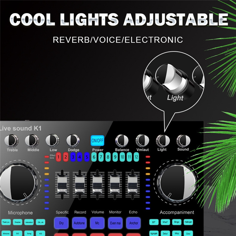 CLCU K1 Live Sound Card Portab - огляд і ціна Audio Music Volume