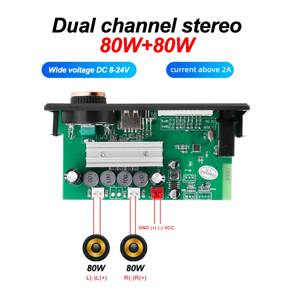 Bluetooth 5.1 DIY 160W Amplifi - огляд і ціна Audio Music Volume