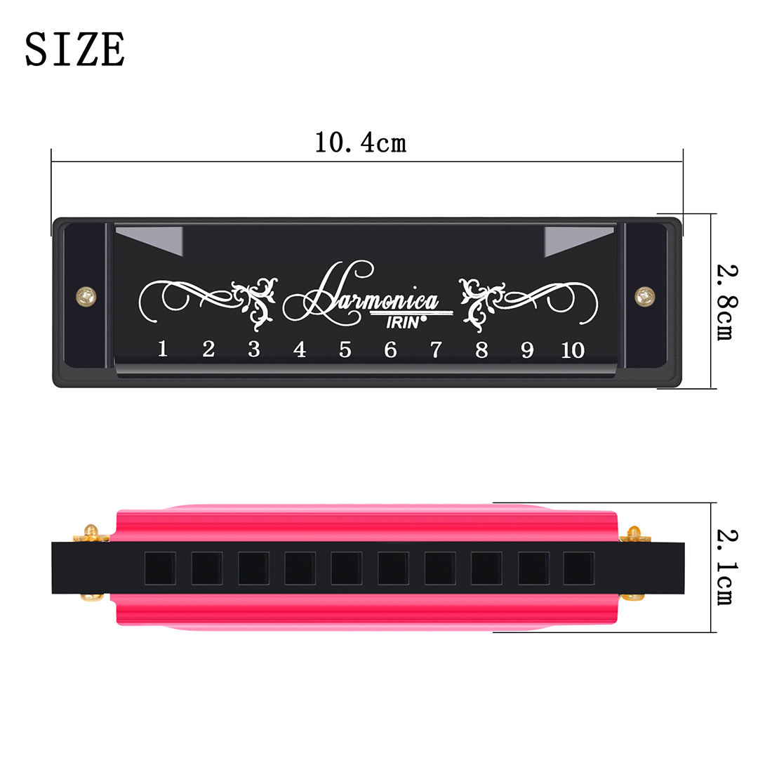 IRIN 10 Holes Harmonica New St - огляд і ціна Harmonica 10 Hole