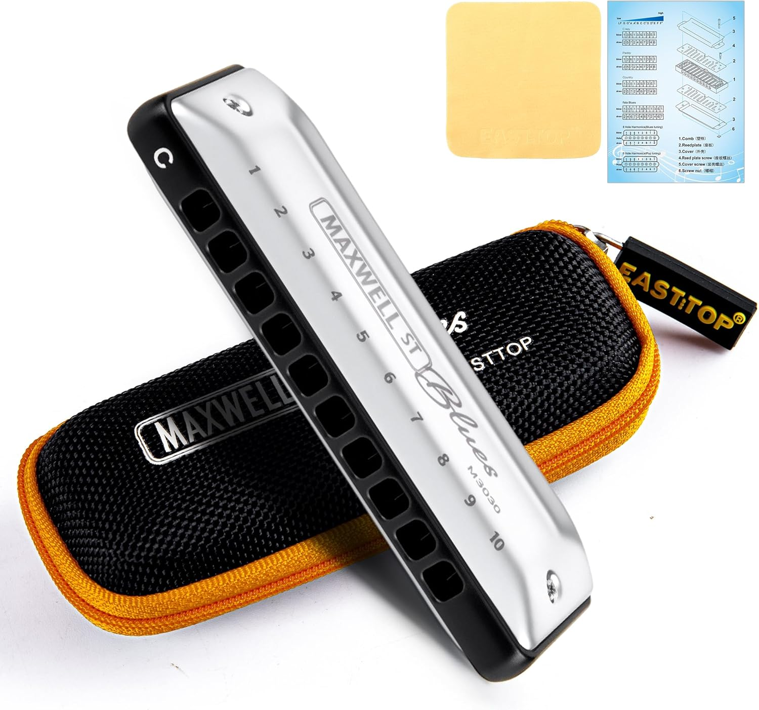 East top MAXWELL ST Blues Harm - огляд і ціна Harmonica 10 Hole